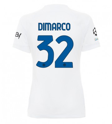 Inter Milan Federico Dimarco #32 Bortatröja Kvinnor 2023-24 Kortärmad